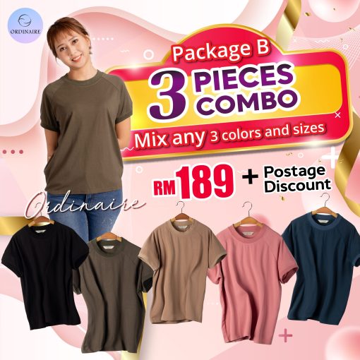 Package B 3 Pieces Combo - All Day Top